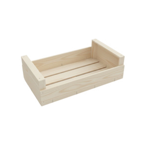 Pinewood Shallow Open Crate