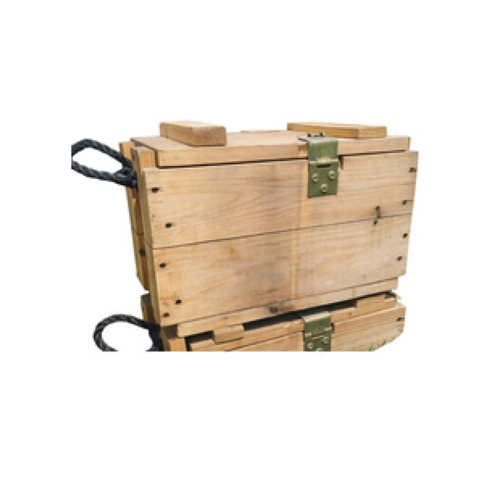 Military Grade Steel Strapped Pine Transit Box