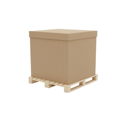 Corrugated Box With Pinewood Pallet