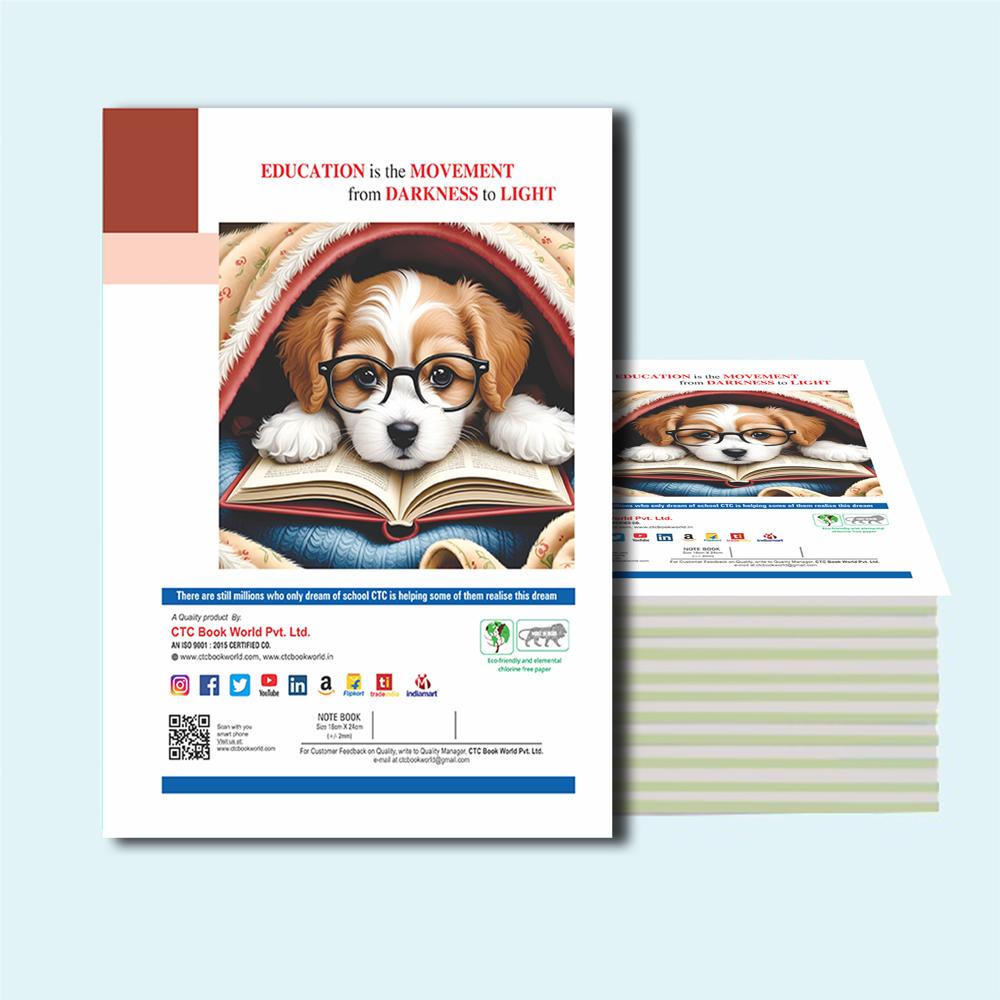 CTC 2-Line Notebook 160 Pages | Hindi & Marathi Double Line Copy | 57/58 GSM Exercise Book | Prime Series School Stationery | Bulk Regional Language Register