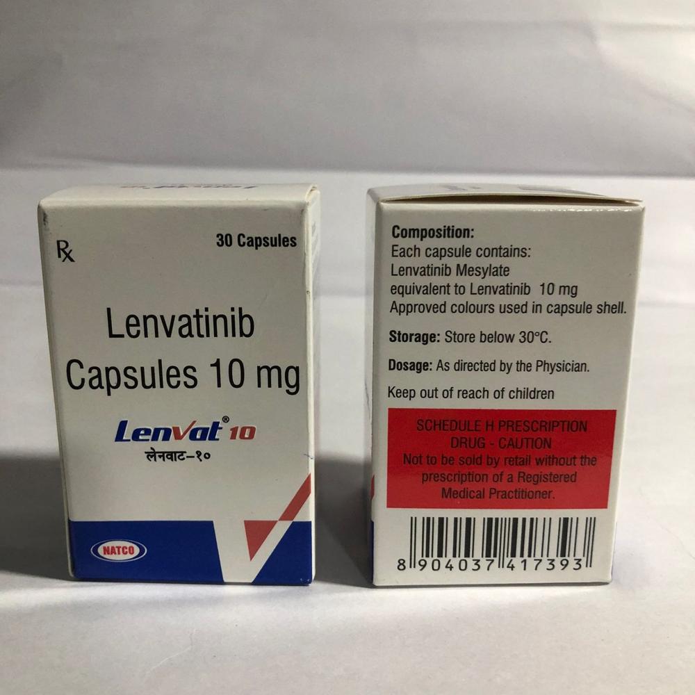 10 Mg Lenvatinib Capsules - 10 Mg Oral Kinase Inhibitor , Normal Fermentation Smell, Shelf Life 24-36 Months, Storage 20â°c To 25â°c