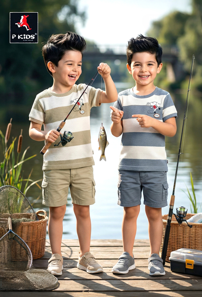 Kids Round Neck Half Sleeves T Shirt With Shorts - Age Group: 1-2 Year