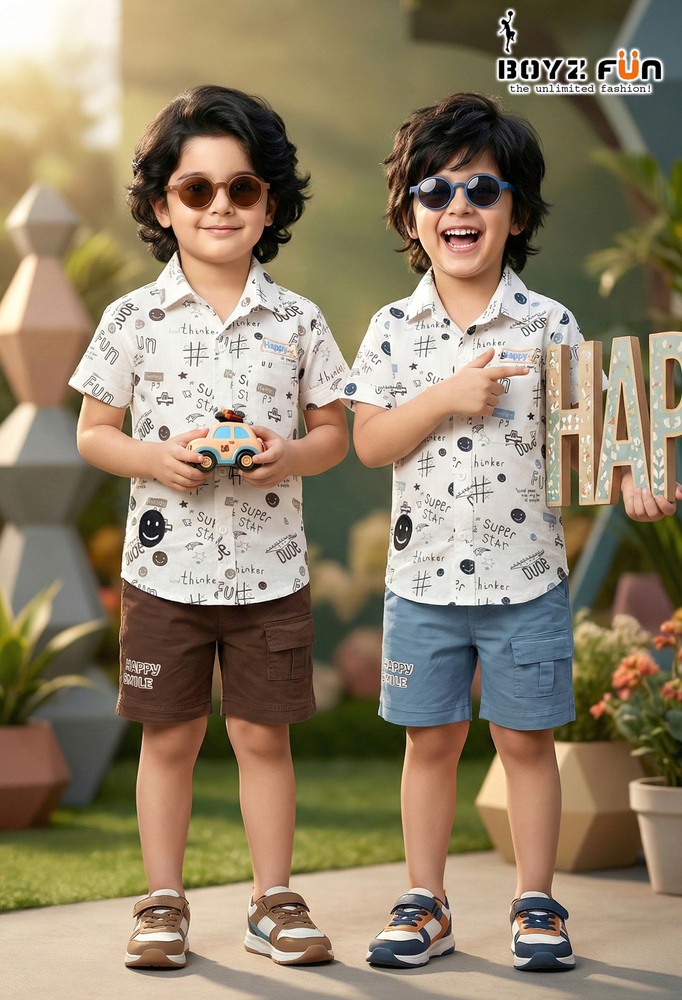 Kids Shirt With Shorts - Color: Multiple Colors