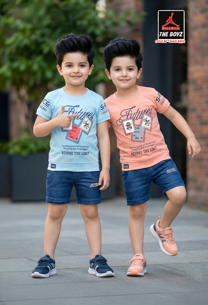 Kids Half Sleeve T Shirt With Shorts - Age Group: 1-2 Year