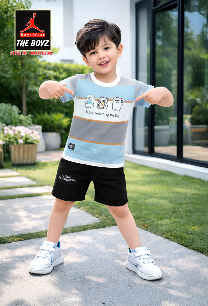 Kids Fancy T Shirt With Shorts - Age Group: 1-2 Year