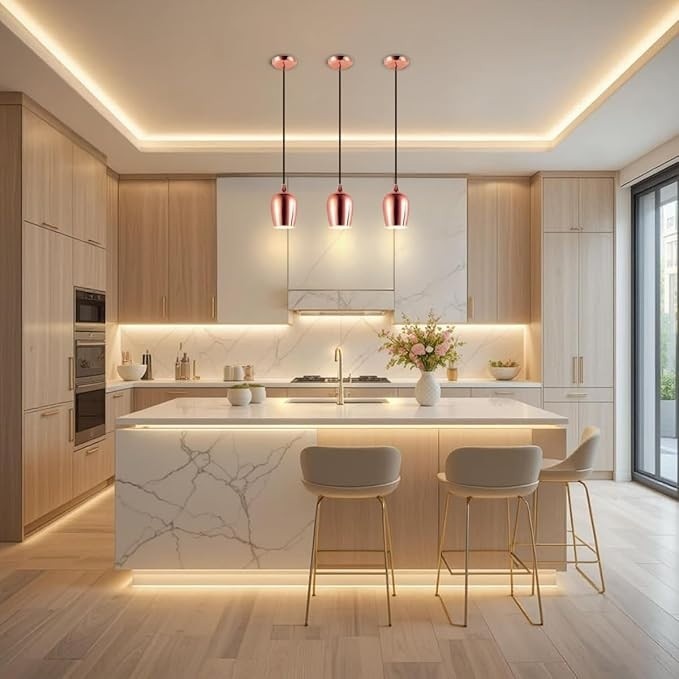 LUSTRE PENDANT COPPER 1x24W E27