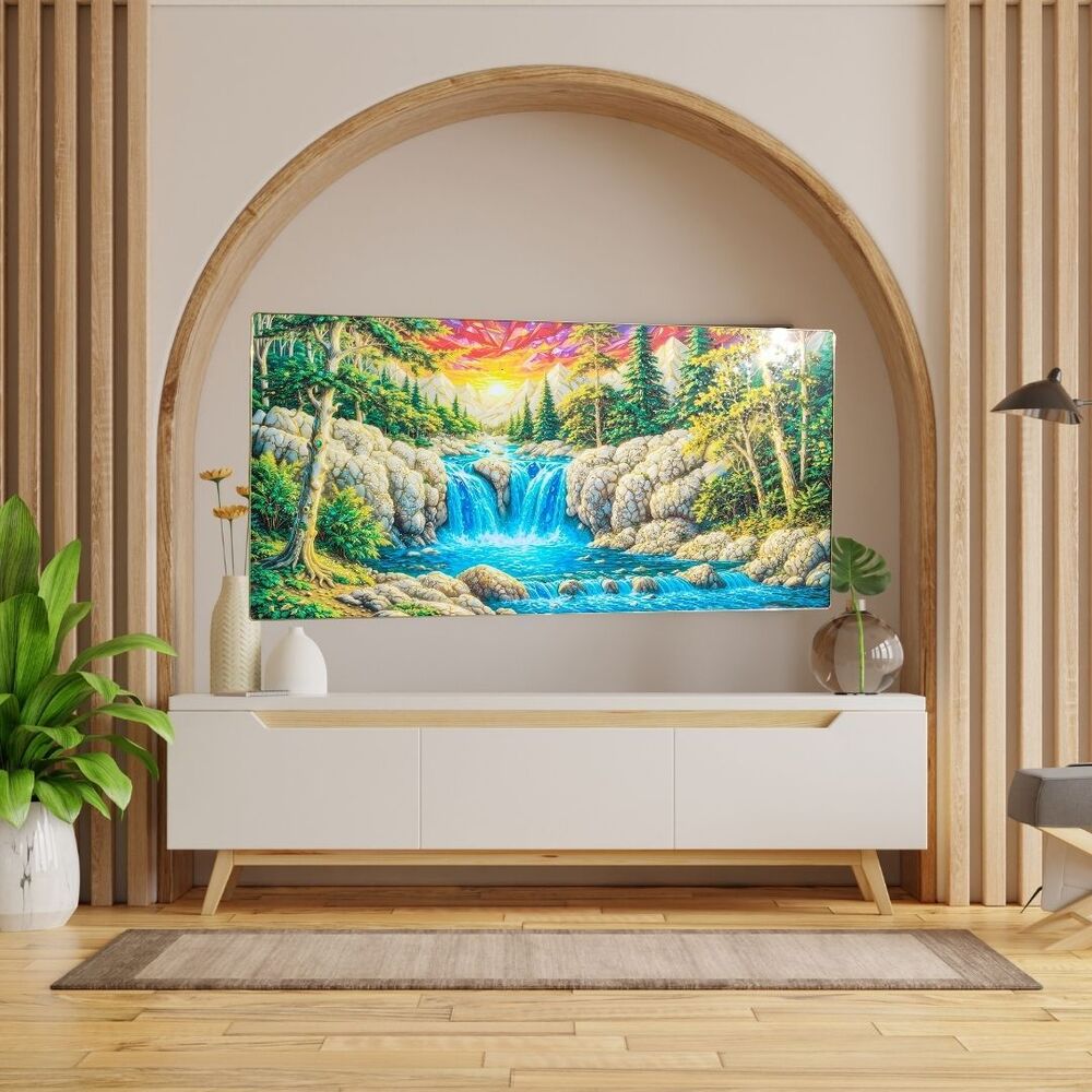 natural waterfall photo frame