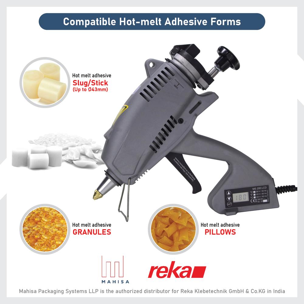 Reka Klebetechnik - MS 200 LCD - Mechanical Industrial Hot-melt Glue Gun