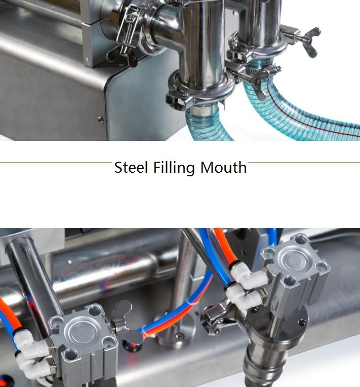 Double head filling machine for liquids