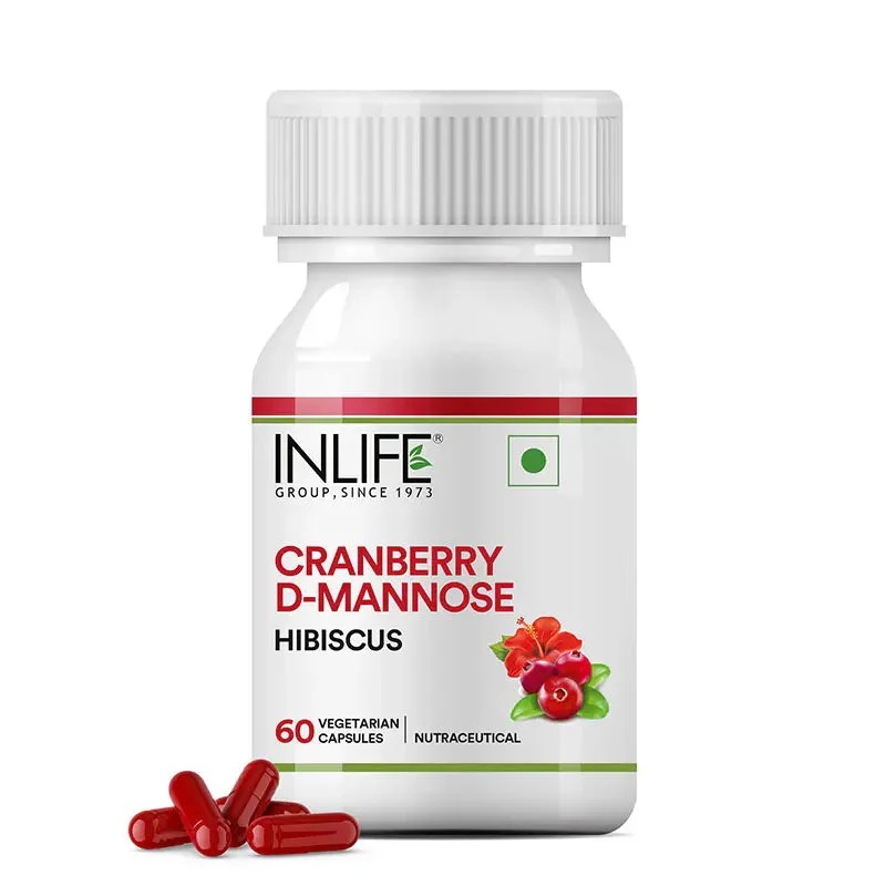 Inlife Cranberry D-Mannose | Hibiscus 60 Capsules