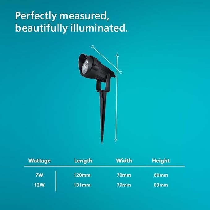 PHILIPS 7W Garden Spike AMBER