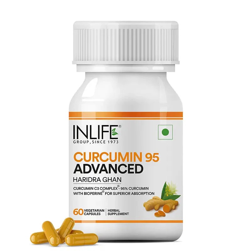 Inlife Curcumin 95 Advanced 60 Veg. Capsules - Best Before: 26 Months