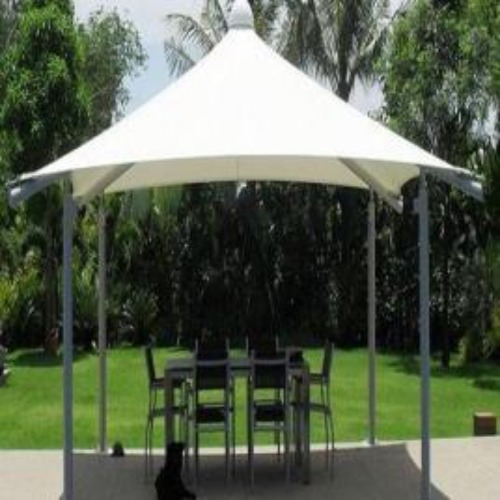 White Gazebo tensile structure