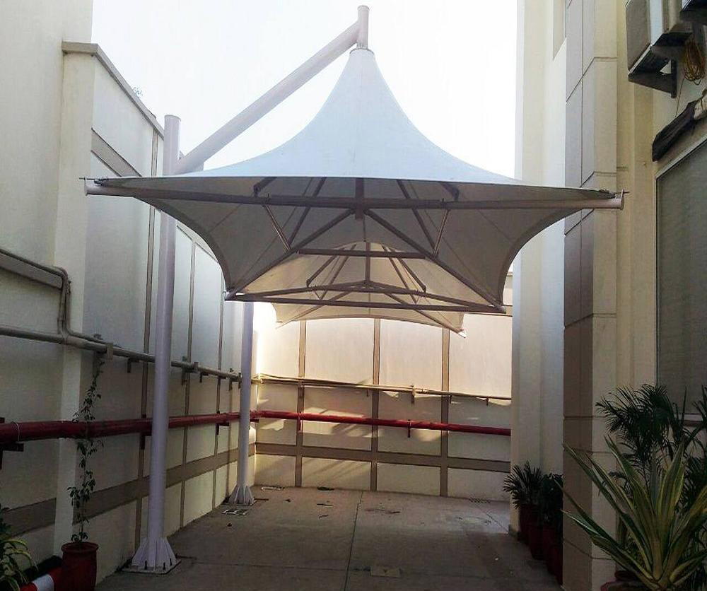 Gazebo Tensile Structure Shed Pvc - Color: White (Custom Colors Available)