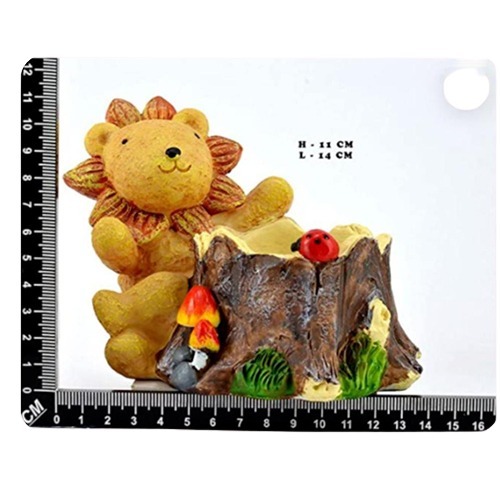 Resin Lion Succulent Pot