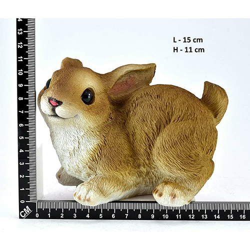 Rabbit Sitting Left Resin