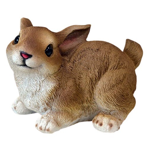 Rabbit Sitting Left Resin
