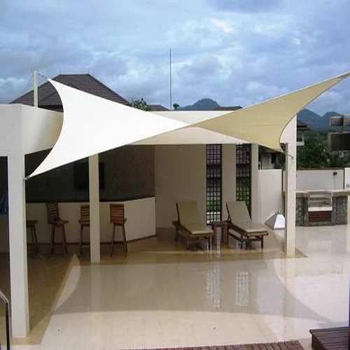 Outdoor canopy tensile structure