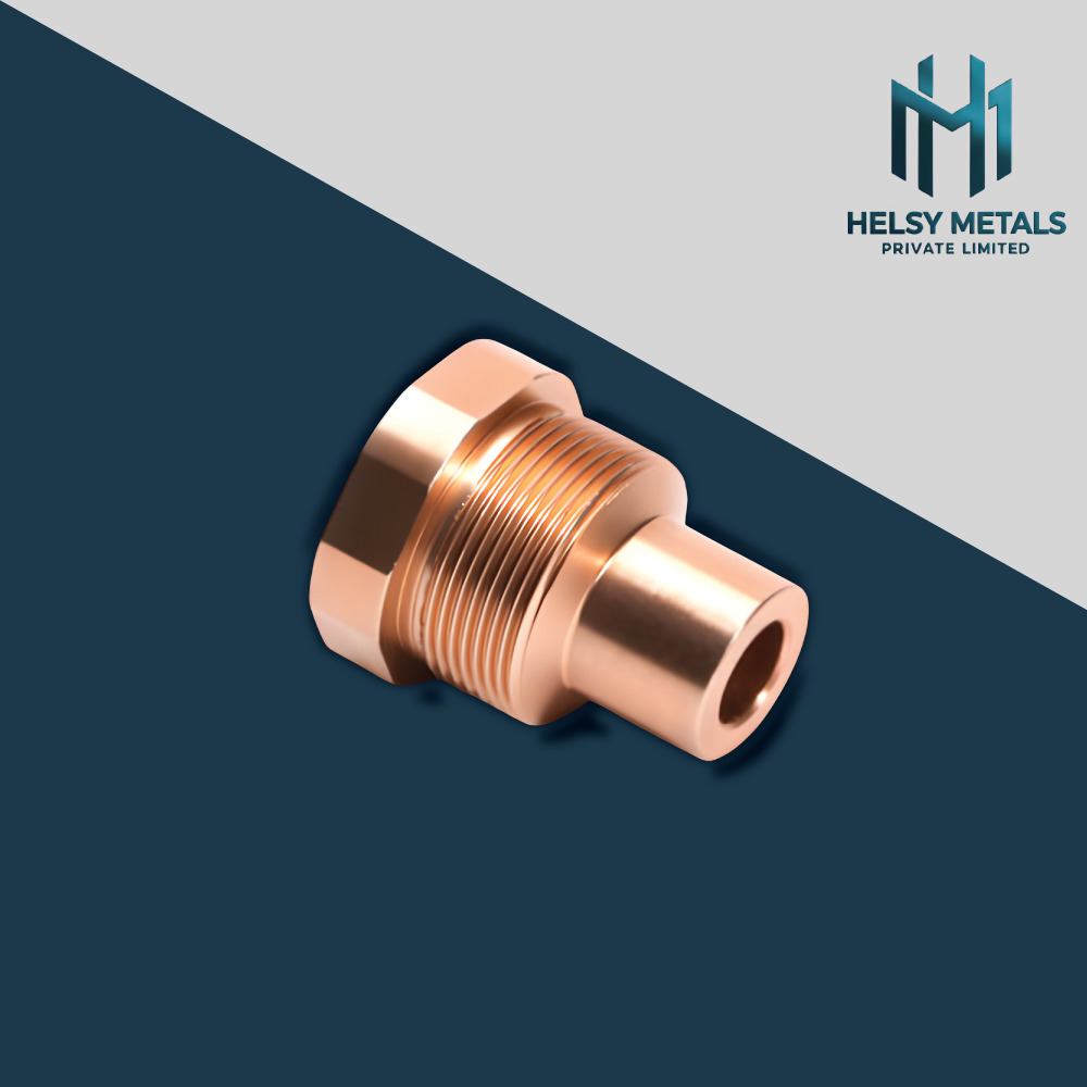 H-C995 CNC Machined Copper Threaded Connector
