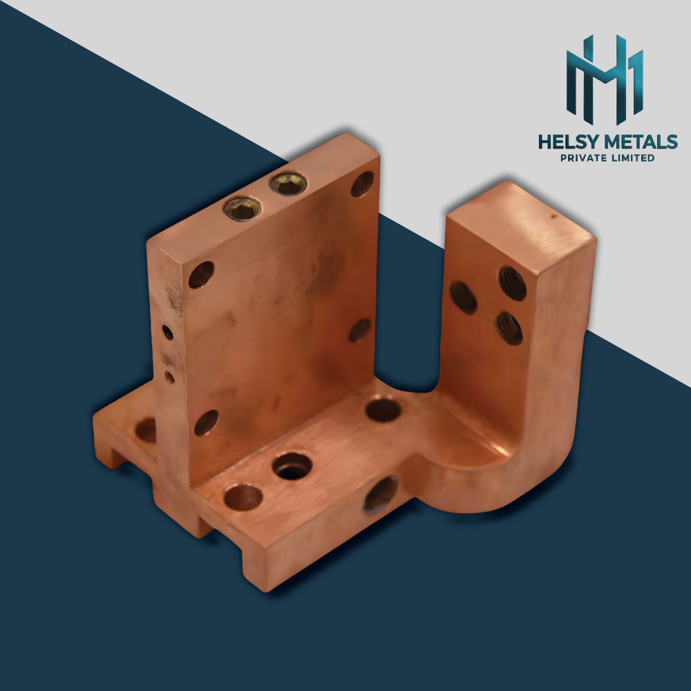 H-V863 Custom VMCMachined Copper Brass Electrical Connector Bracket