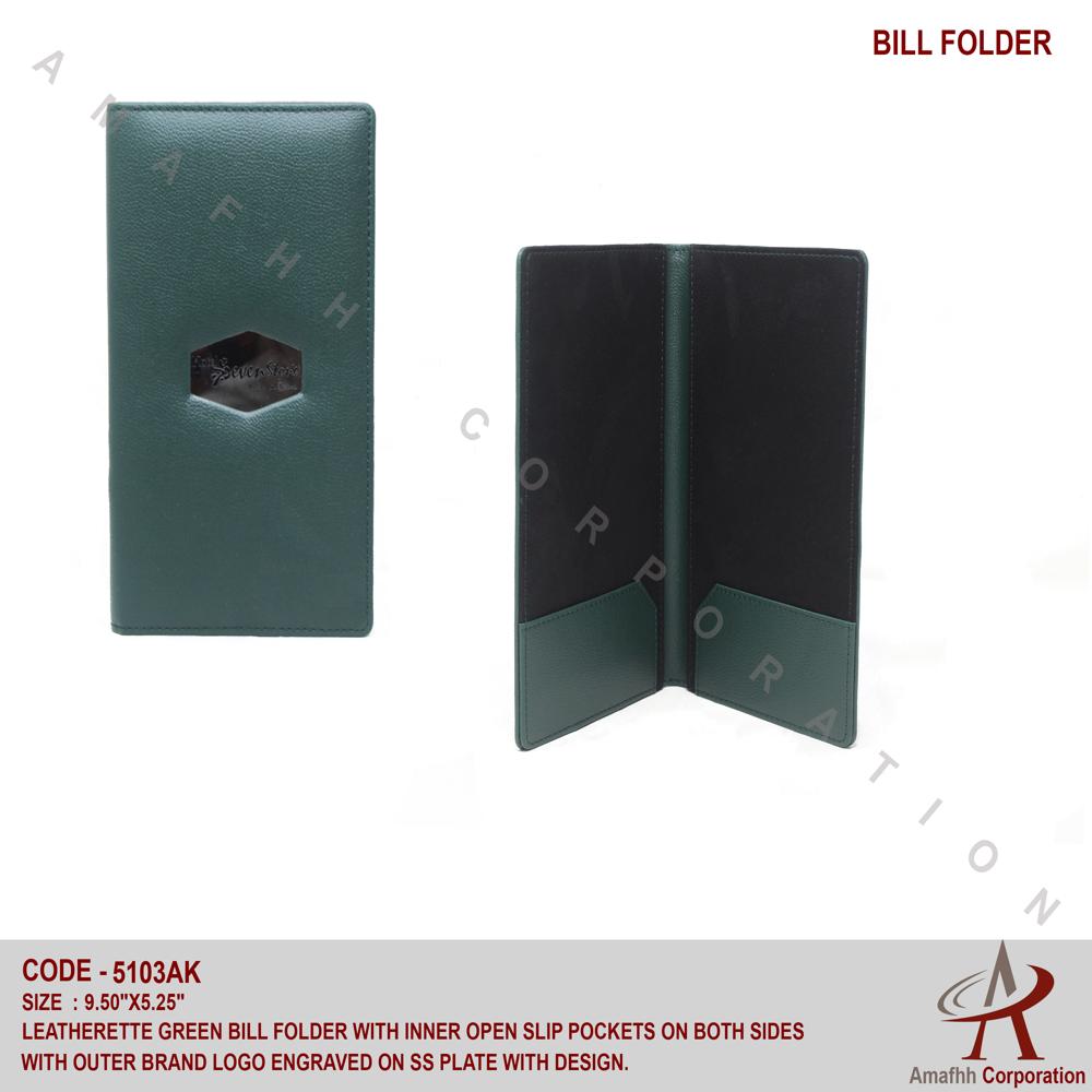 Leatherette Bill Folder - Usage: Hotel