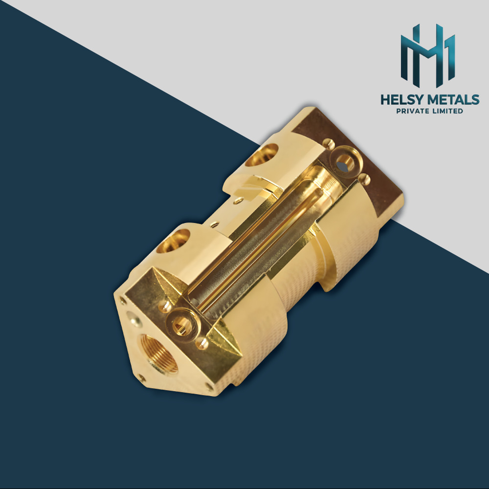 H-V888 VMC machined brass valve body