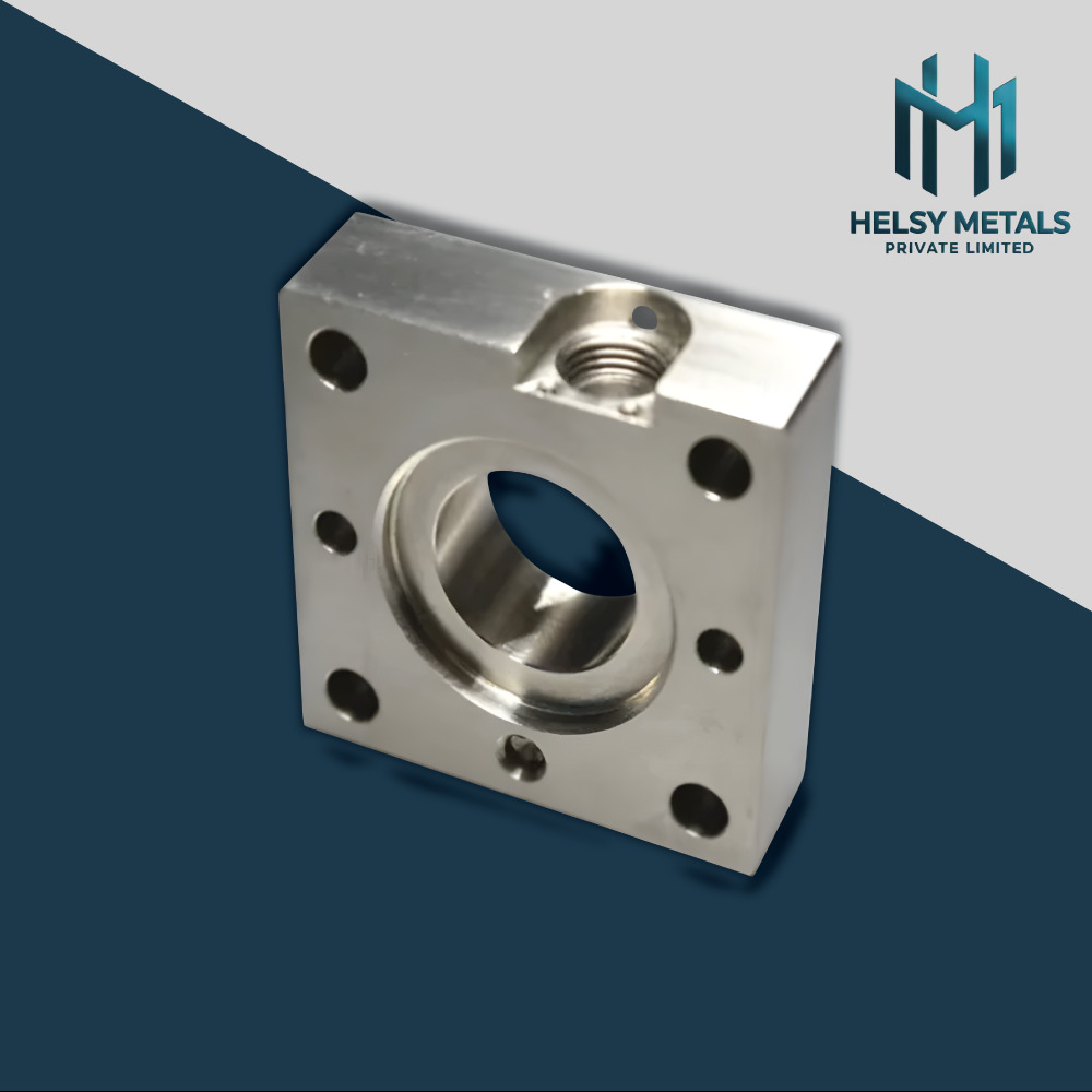 H-V889 VMC Machined Aluminum Mounting Block  Precision Aluminum Housing