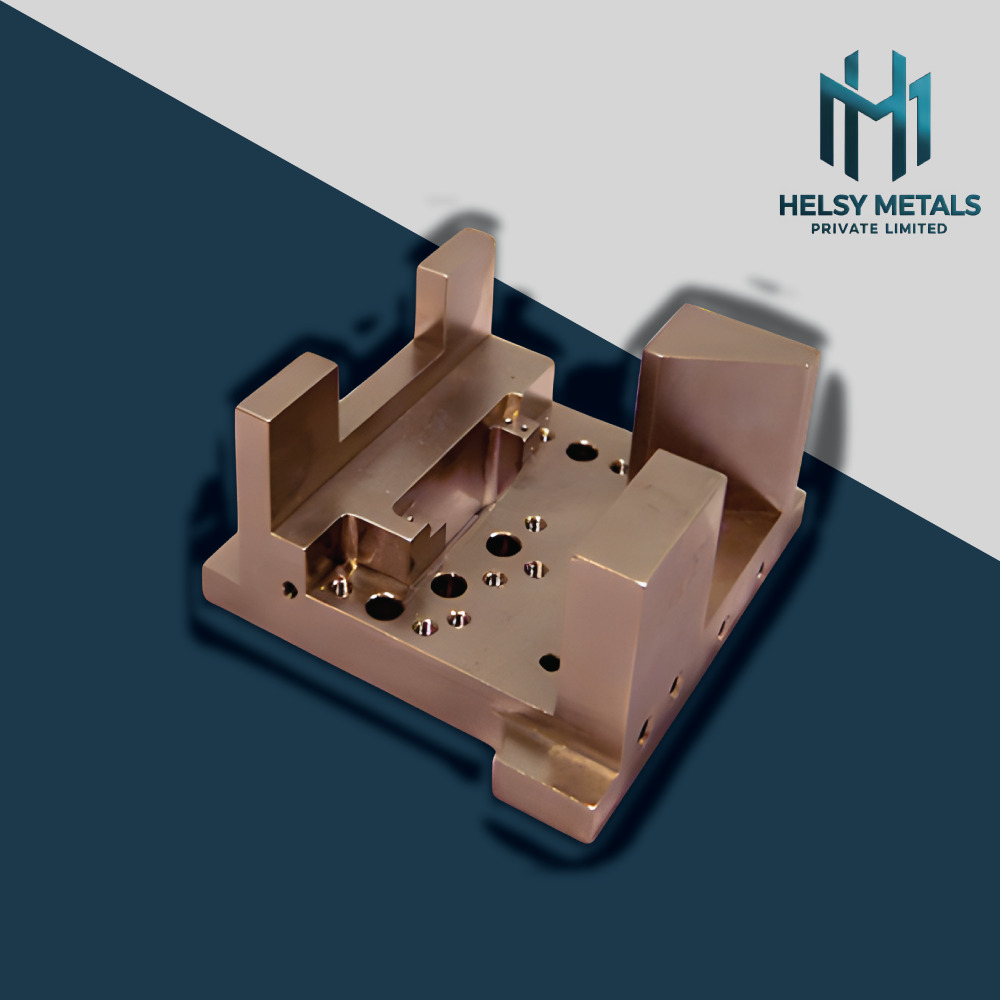 H-V901 Precision VMC Machined Copper Mounting Base