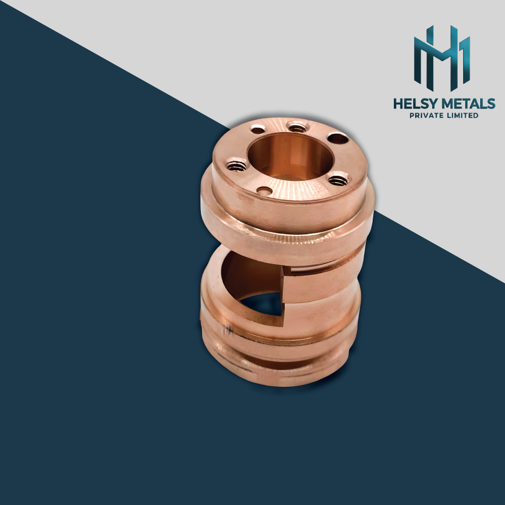 H-V907 High Precision VMC Machined Copper  Brass Component