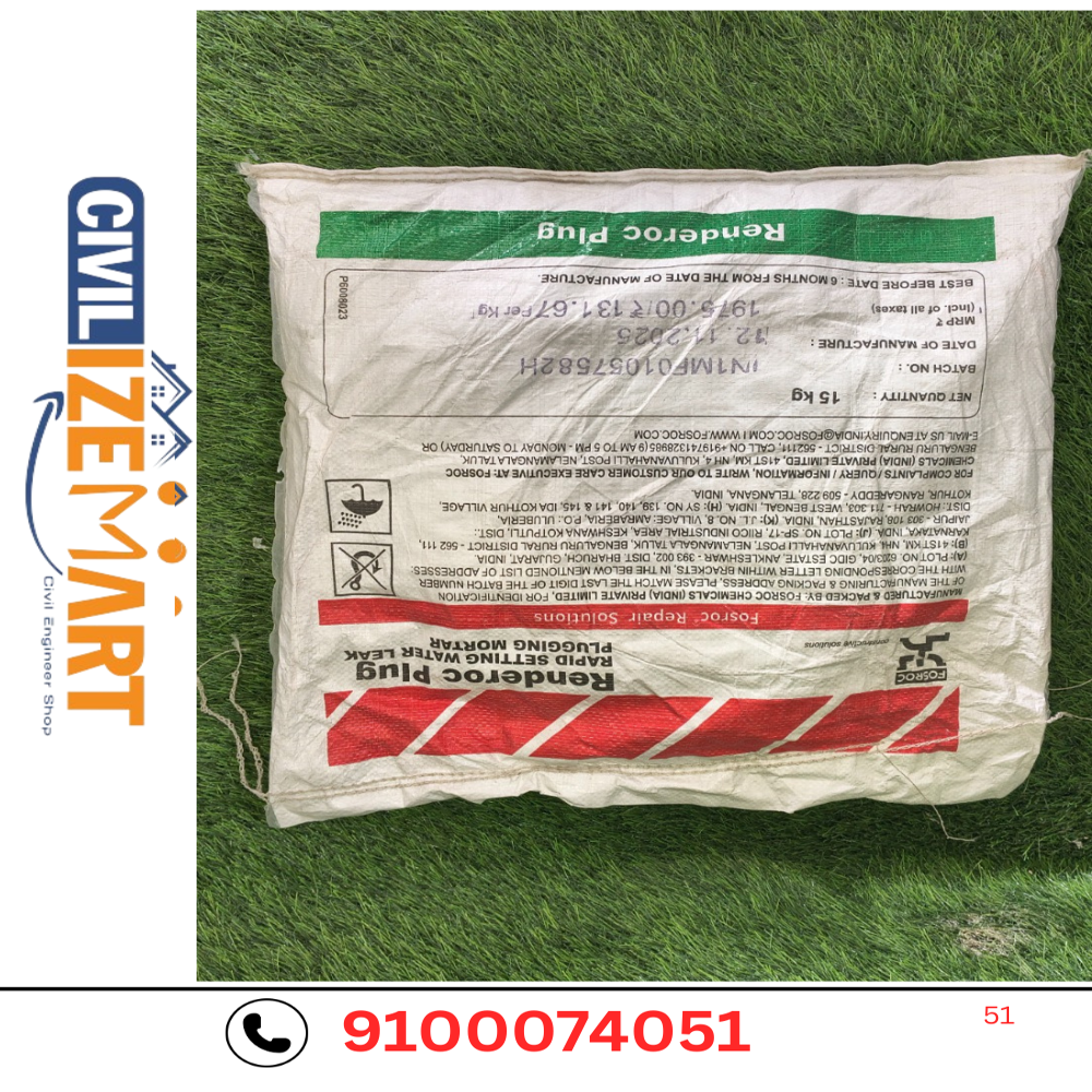 FOSROC RENDEROC PLUG (15KG) WATERPROOFING CHEMICAL