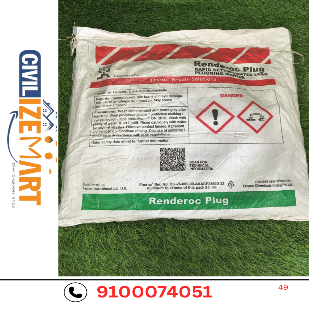 FOSROC RENDEROC PLUG (15KG) WATERPROOFING CHEMICAL