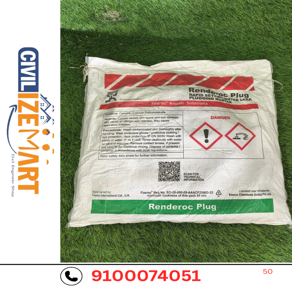 FOSROC RENDEROC PLUG (15KG) WATERPROOFING CHEMICAL