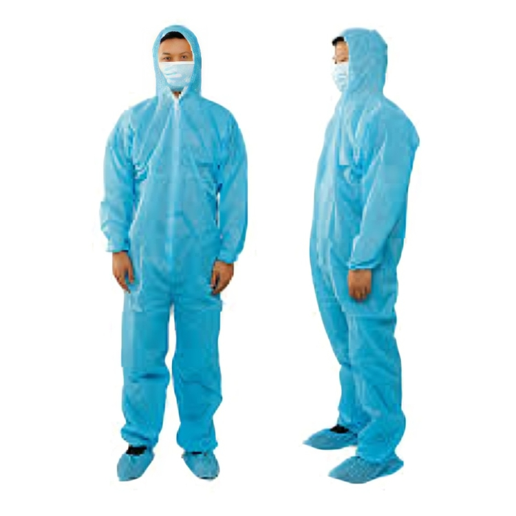 Disposable Coverall Suit - Polypropylene Fabric, White Color, Unisex Fit | Lightweight Design, Dust Resistant, Anti-static, Water Proof