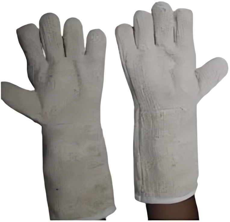 Fire Resistant Safety Gloves - Latex/rubber Material, Long Length, Black Color | Comfortable Fit With Sweat Absorbent Lining, Reusable, Waterproof