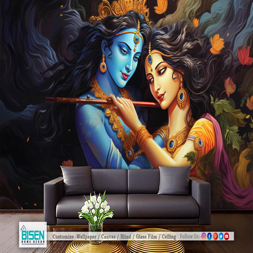 Radha Krishna 3D wallpaper