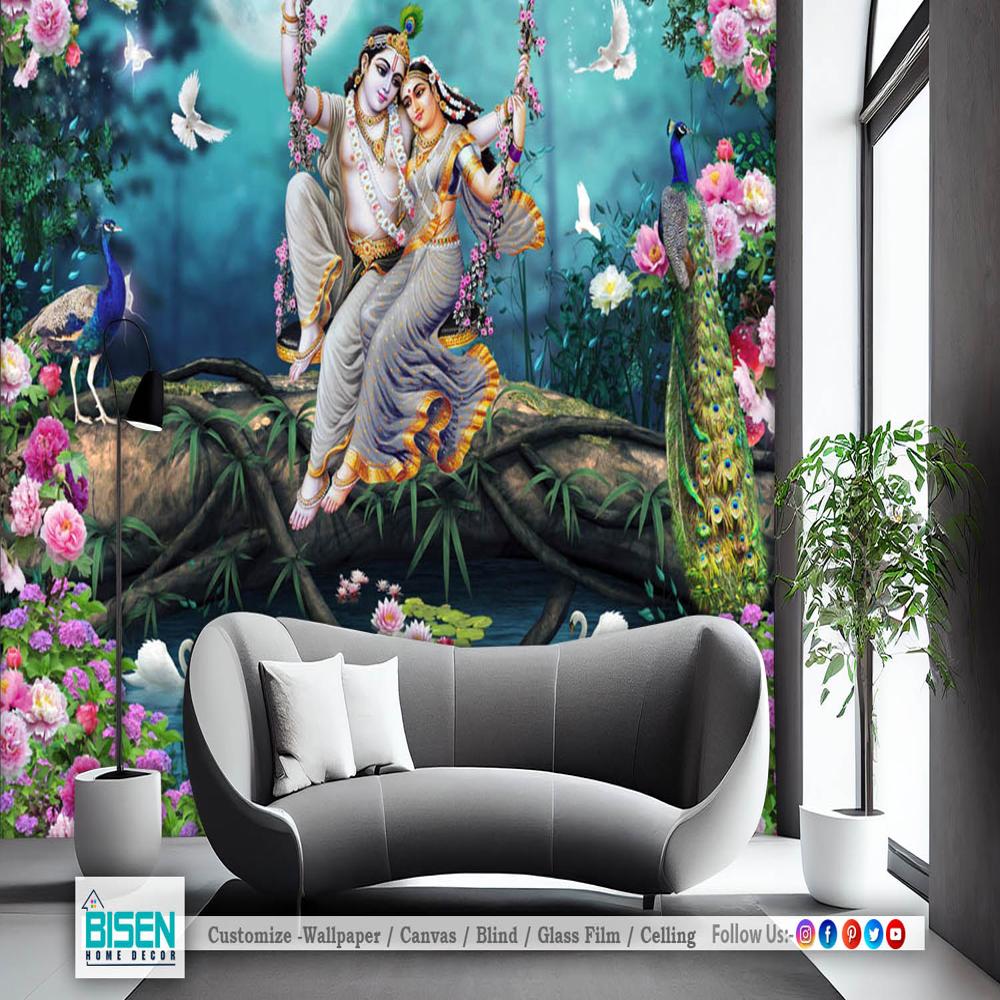 Radha Krishna 3D wallpaper