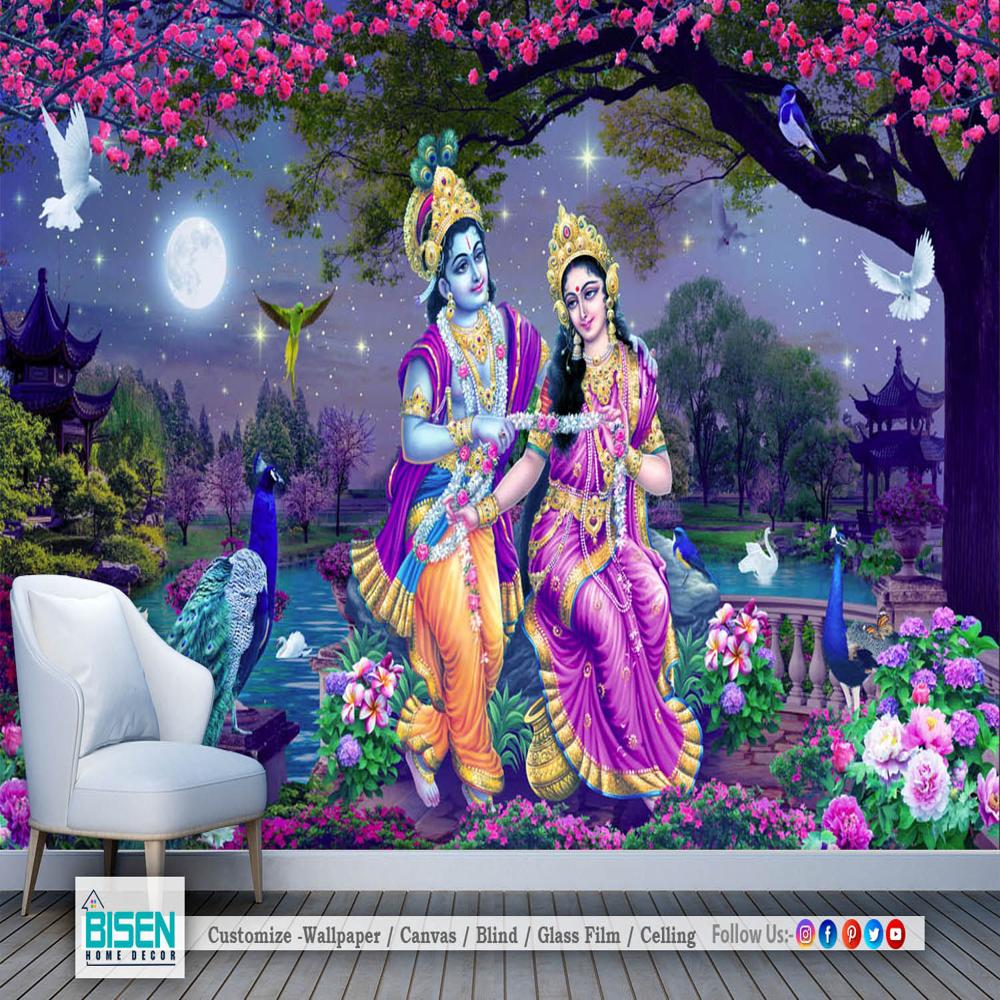 Radha Krishna 3D wallpaper