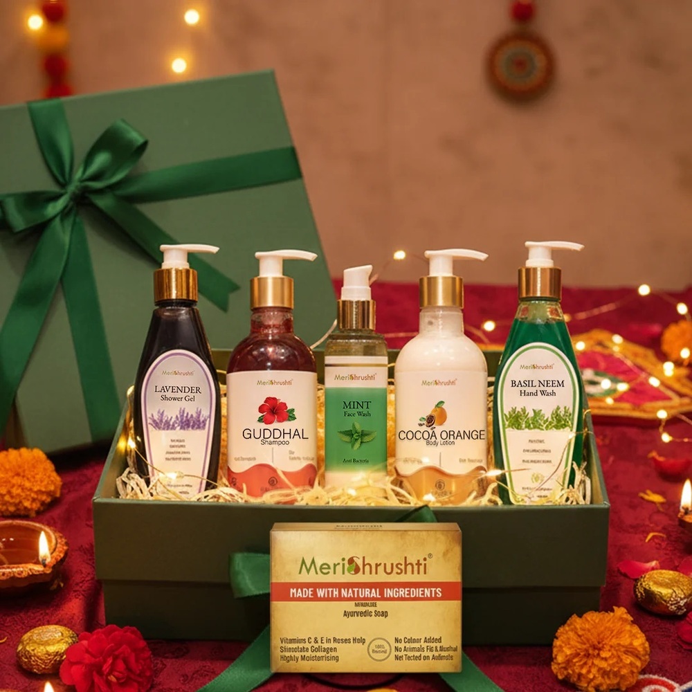 Meri Shrushti Glow Festive Combo Pack With Free Natural Soap