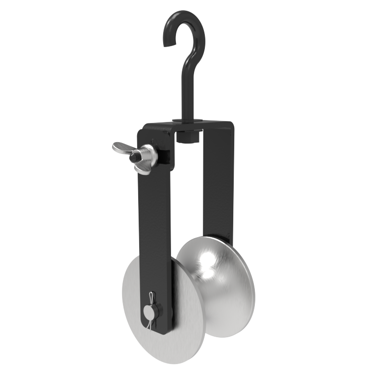 Aluminum Ab Cable Roller - Color: Grey + Neon Green