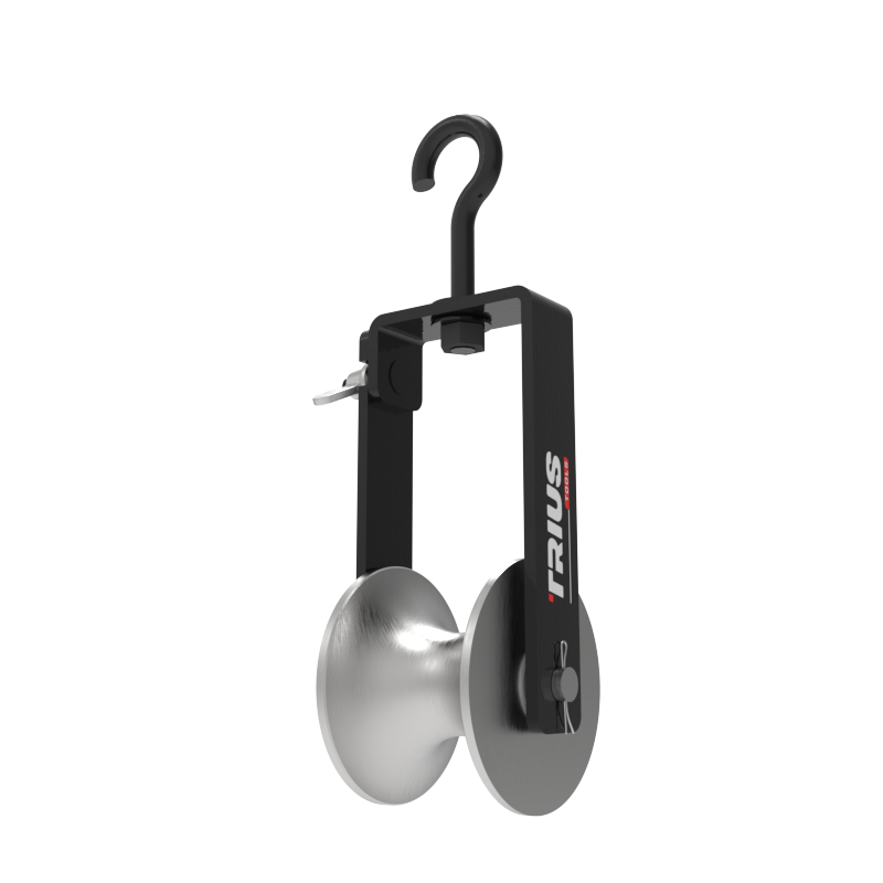 Aluminum Ab Cable Roller - Color: Grey + Neon Green