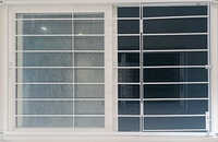 Window Iron Grills - Color: White