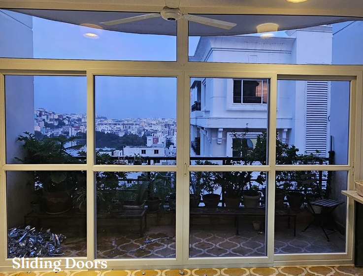 Upvc Sliding Door - Color: Standard