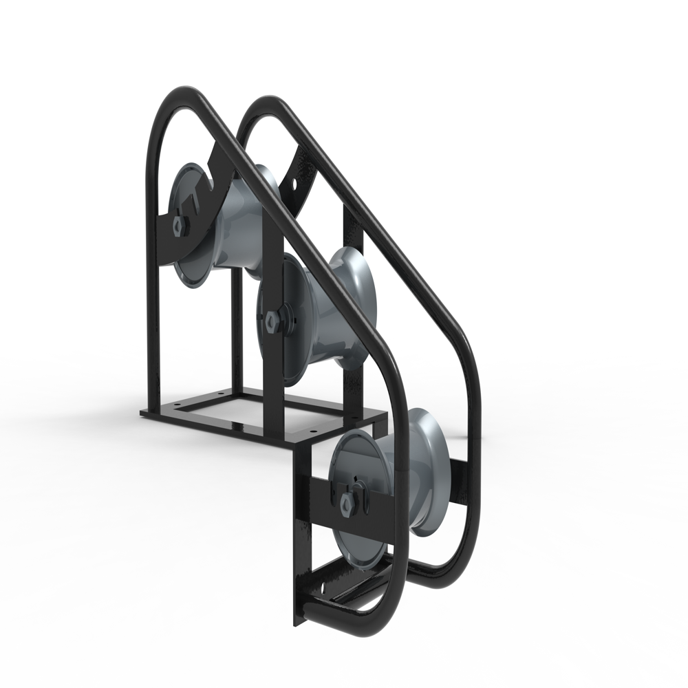 Manhole Cable Roller - Color: Black + Grey