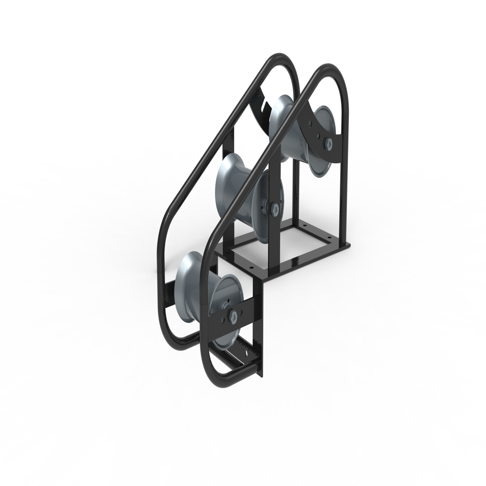 Manhole Cable Roller - Color: Black + Grey