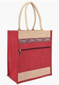 Jute Hand Bag - Color: Multicolor