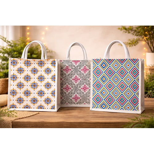 Printing Jute Bag For Lunch Box