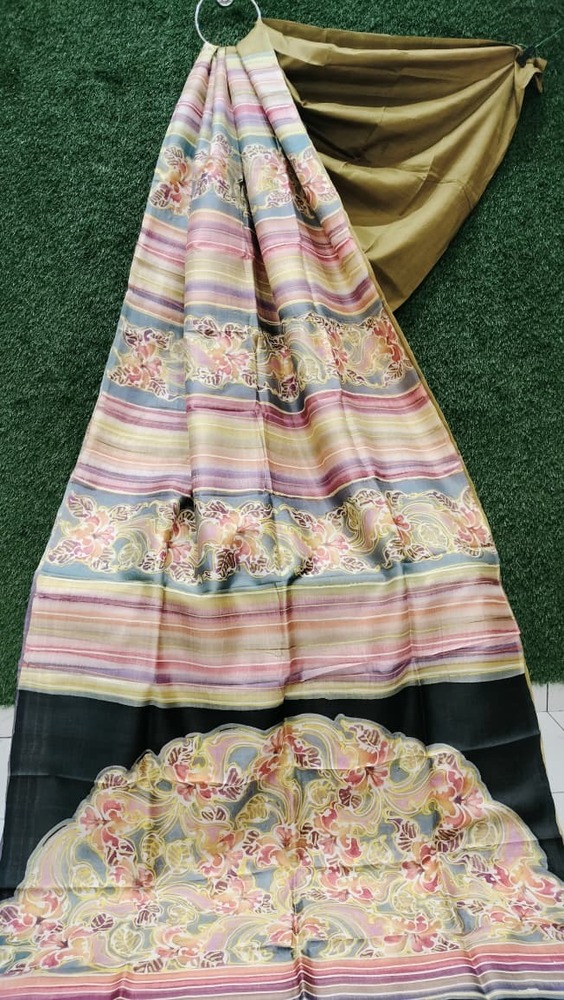 Alcohol Prints On Bishnupur Silk - Feature: Washable