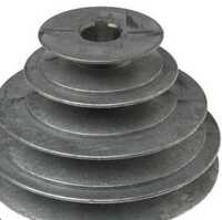 V Belt Step Pulley - Color: Silver