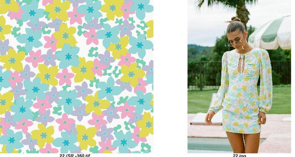 100% Polyester Georgette Digital Printed Designs