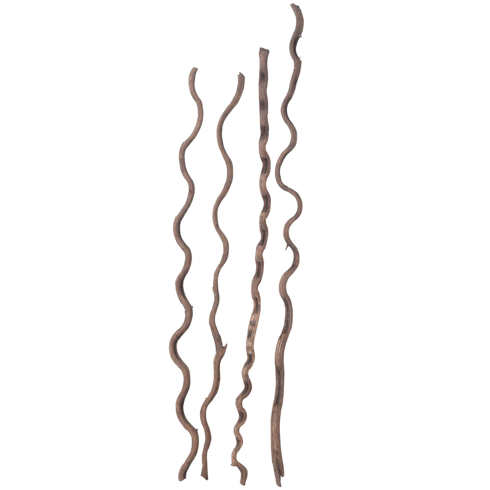 Natural Spiral Bamboo Sticks